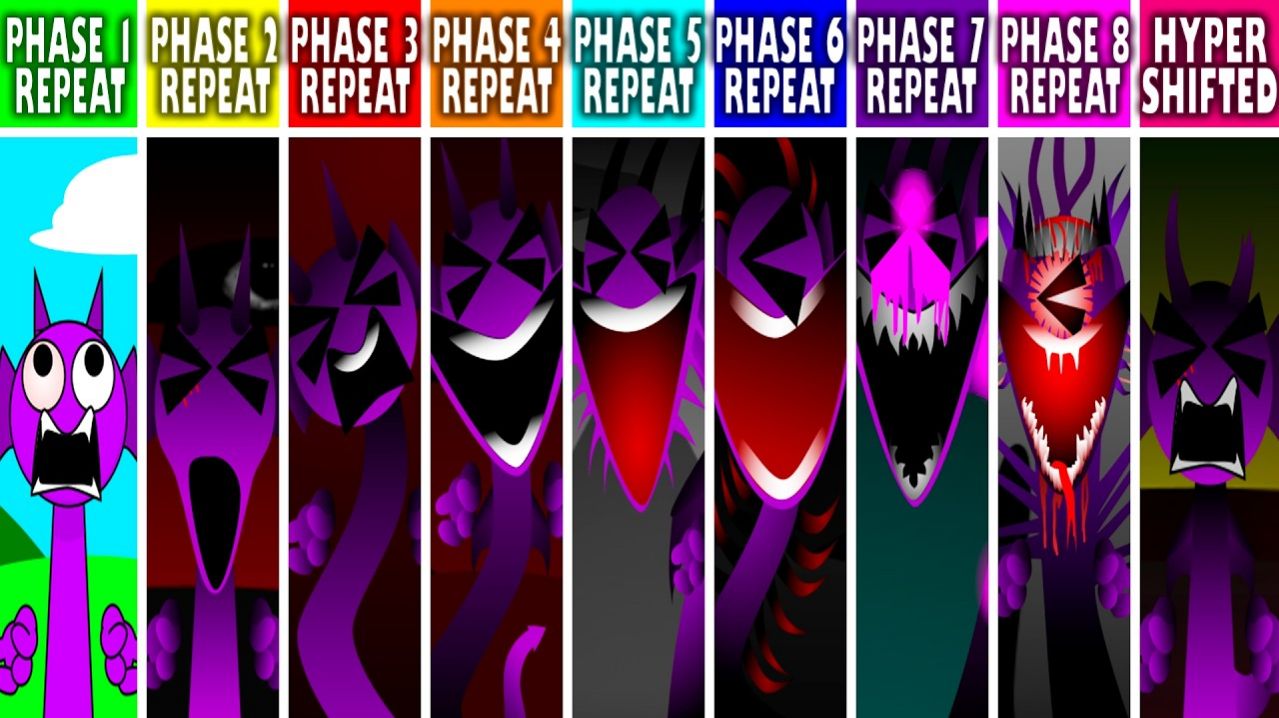 INCREDIBOX SPRUNKI: ФАЗЫ 1-8 НО ВСЕ 🔁 ПОВТОРЯЮТ ПОСЛЕ ГИПЕР-СДВИГА ФАЗЫ 3! ⚡♾️