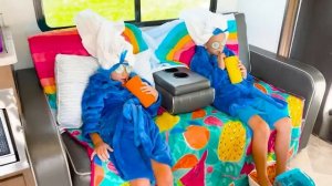 Влад и Ники 24 часа в доме на колесах челлендж