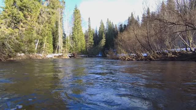 Сплав по реке Койва в половодье от моста перед Тёплой горой до Кусье - Александровского. Часть 1.