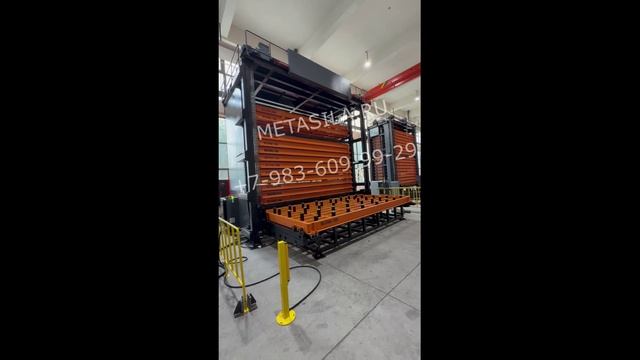 Стеллажный кран- штаблёр, модель 15 полок