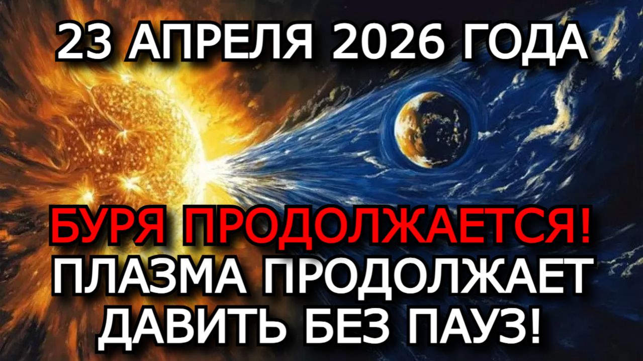 МАГНИТНЫЕ БУРИ 23 АПРЕЛЯ 2026  ШТОРМ G2G3 K-ИНДЕКС 68 ДАВЛЕНИЕ СОХРАНЯЕТСЯ