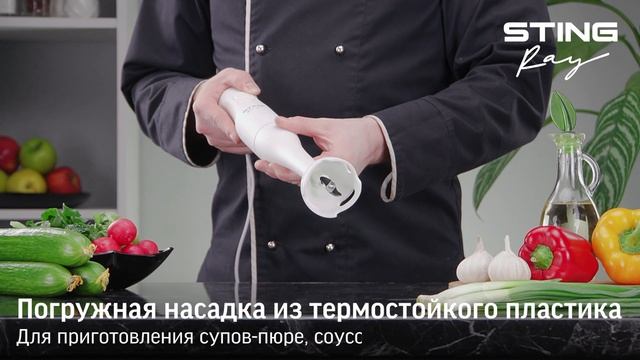 Погружной блендер STINGRAY ST-KP2224A