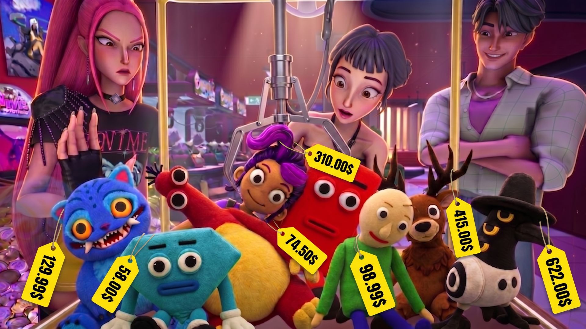 Хантрикс Vs Саджа Бойс в Автомате Хватайке