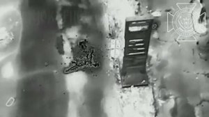 Сброс с коптера на всушного дрона-ждуна в районе Нехотеевки Харьковской области…