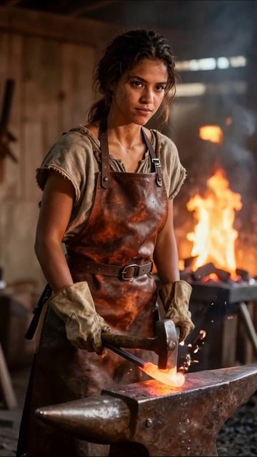 Женщина-кузнец: искусство кованого металла #кузнечноеискусство #ремесло #женщинавдеми