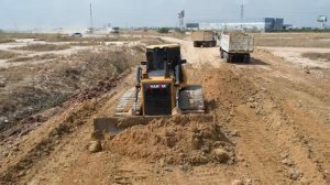 Incredible Action Start Filling Land On Pond- Bulldozer Moving Soil To Water Vs Dump Truck Unloading