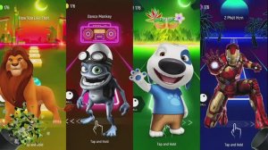 Король Лев и Железный Человек против Крейзи Фрога! 🦁🚀 Эпичный Tiles Hop под Coffin Dance