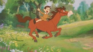 Сказка Буратино на лошади волшебный лес