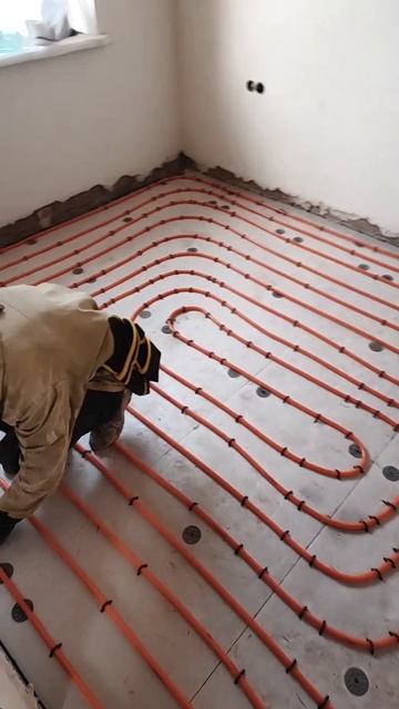 монтаж теплого пола, канализации, полусухая стяжка Пермь .mp4