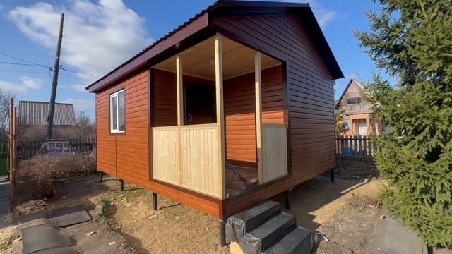 Обзор Дачного дома 5/6м от компании Лесное раздолье Омск