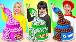 Кулинарный Челлендж# Уэнсдей Против Бабушки # Сумасшедшие Кулинарные Идеи от Candy DO