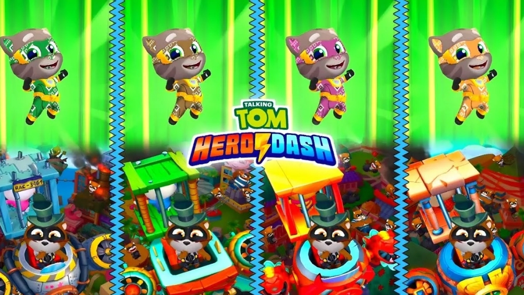 Говорящий Том бег за золотом, гонка на время, герои. Сборник. новая серия.Бегите, прыгайте и мчитесь