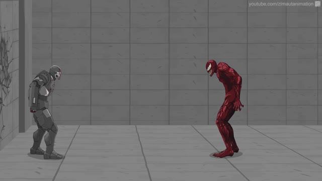 CARNAGE VS. WAR MACHINE Fan Animation The Raid (Part 2)
