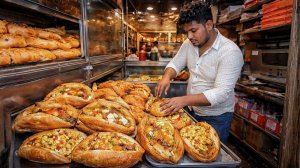 Непрерывное производство слоек – Индийская пекарня работает на полную мощность