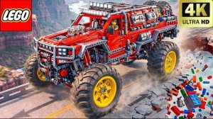 Я построил МОЩНУЮ машину LEGO Technic… Переживет ли она обрушение моста? | Забавный эксперимент Lego
