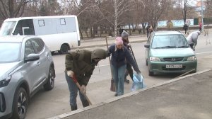 Общегородские субботники проходят в Бийске ("Будни", 21.04.26г., Бийское телевидение)