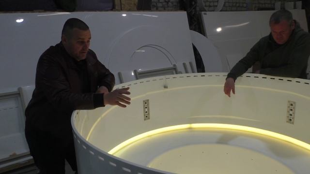 Инновационная подсветка в барской купели