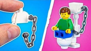 Настоящий туалет против туалета ЛЕГО