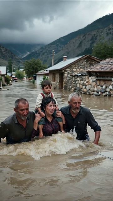 Потеряя всё: Когда вода забрала надежду #наводнение #горе #семья