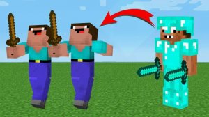 Нубик в Майнкрафте продолжает сражаться MINECRAFT НА РУССКОМ ОЗВУЧКА КОМПОТ ДАКПЛЕЙ НУБ И ПРО