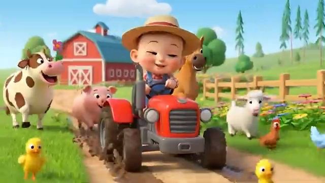 ТРАКТОР НА ФЕРМЕ с животным . Мультфильм для детей 2026