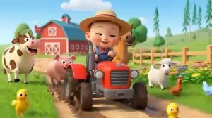 ТРАКТОР НА ФЕРМЕ с животным . Мультфильм для детей 2026