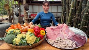 Изумительный рецепт приготовления мяса во фритюре, овощного стир-фрай. Кухня Азии