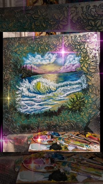 6916.mp4 картина море рисовала