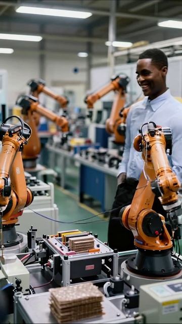 Современные промышленные роботы в действии #роботы #автоматизация #производство