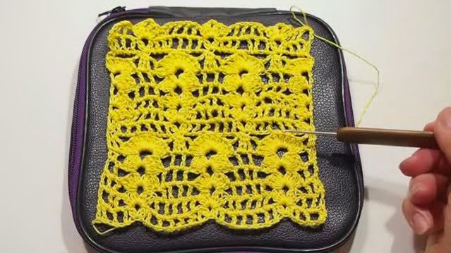 Красивый ажурный узор крючком ФОНТАНЫ ПАРИЖА вязание по схеме для начинающих.Вязание видео Урок 142