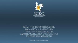 Заседание бюджетного комитета от 23.04.2026