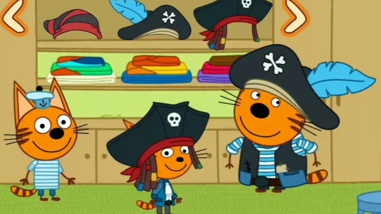 ТРИ КОТА. СОКРОВИЩА ПИРАТОВ. МУЛЬТФИЛЬМ ИГРА