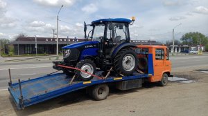 Китайский трактор Lovol деревенский эвакуатор снова в работе