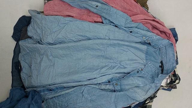 42808 Блузки рубашки женские дл. рукав, фланель, 3пак, 85402, секонд (cream/extra) оптом