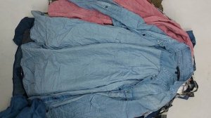 42808 Блузки рубашки женские дл. рукав, фланель, 3пак, 85402, секонд (cream/extra) оптом