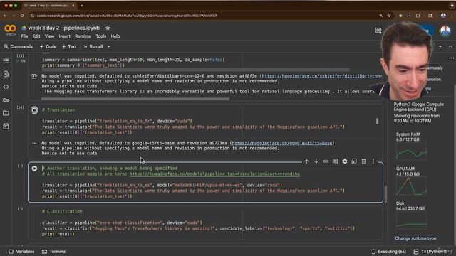 69. Day 2 - Named Entity Recognition, QandA, And Hugging Face Pipeline Tasks