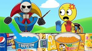 PPoppy Playtime. Глава 5 — ПРОТОТИП против ИГРОКА Анимация мукбанг в круглосуточном магазине — АСМР