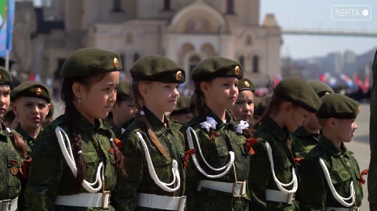 Во Владивостоке состоялась первая репетиция международного парада «Правнуки Победы»
