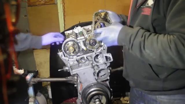 Установка фаз грм на двигателе BMW M54