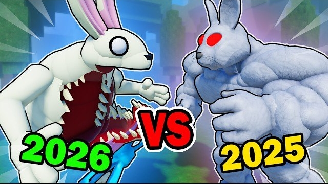 Лесной кролик против пустынного кролика! 99 ночей в лесу. Анимация