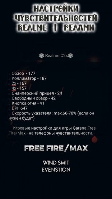Realme Free Fire - Settings Sensitivity | Настройки чувствительности на Реалми фри фаер | оттяжка фф