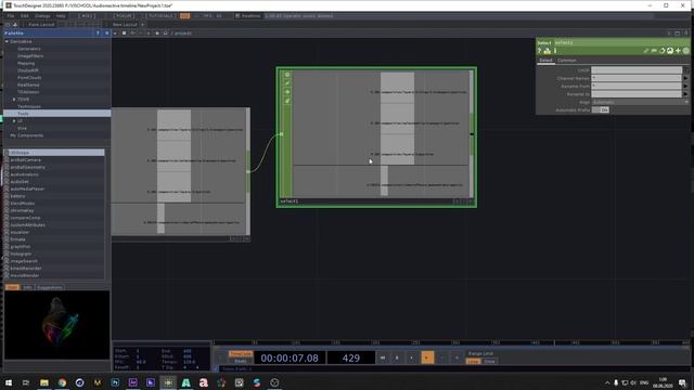 Audio Reactive Timeline - синхронизируем видео с музыкой в Resolume и Touchdesigner