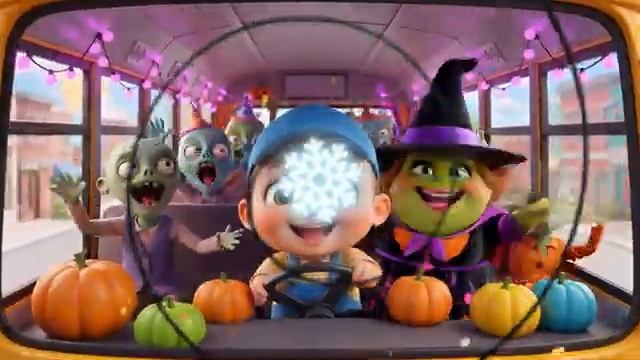 Колеса у автобуса крутятся. Мультфильм для детей и малышей 2026