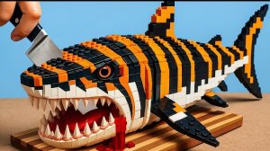 Охота на великолепную ГИГАНТСКУЮ ТИГРОВУЮ акулу LEGO по редкому рецепту
