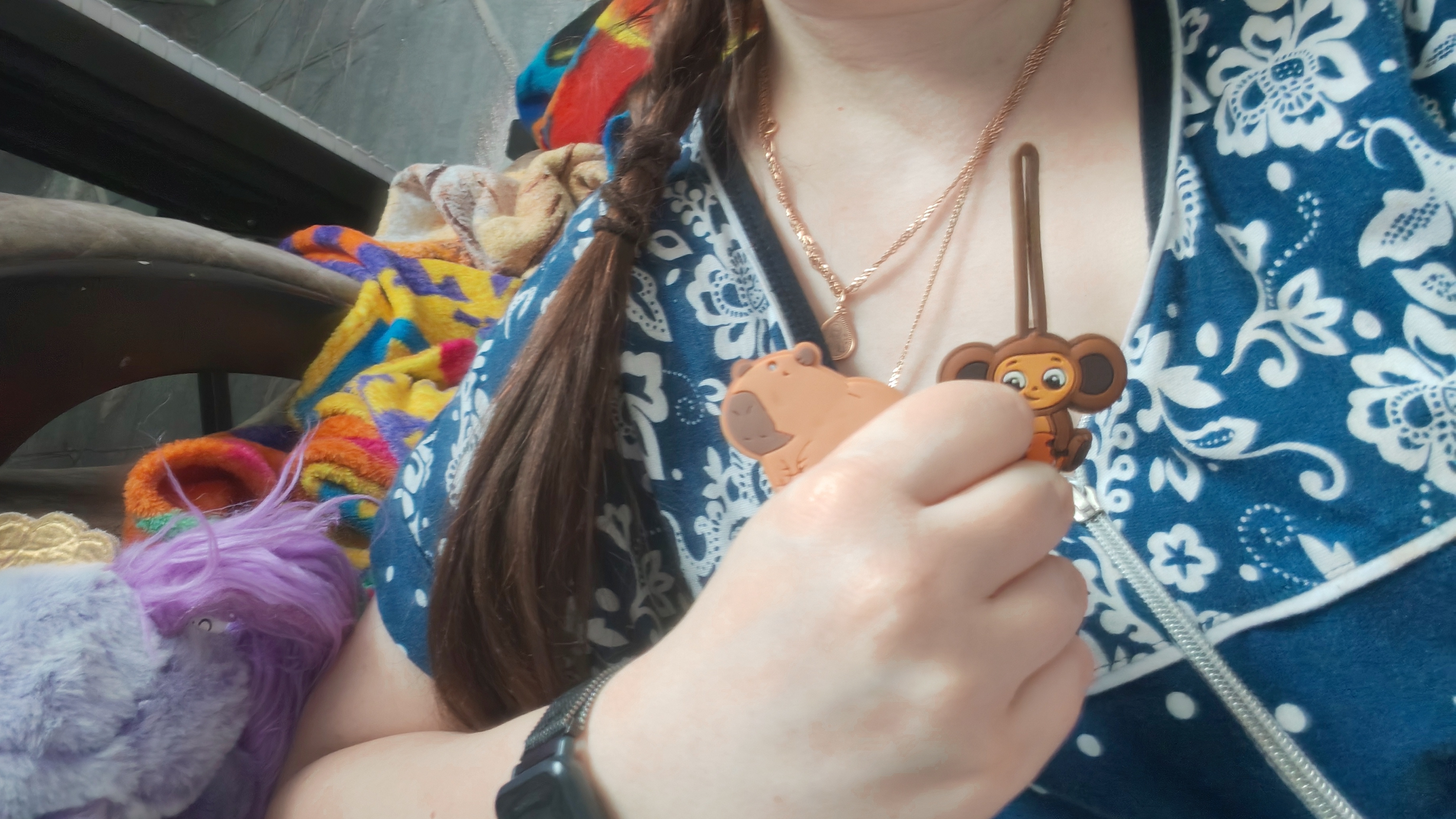 капибара и Чебурашка в деревне