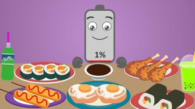 АНИМАЦИЯ ЗАРЯДКИ АККУМУЛЯТОРА! Asmr Корейская кухня / МУКБАНГ