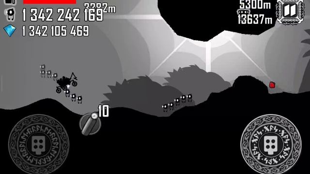 Hill Climb Racing: Ежедневный вызов «Рагнарёк», 5,300m