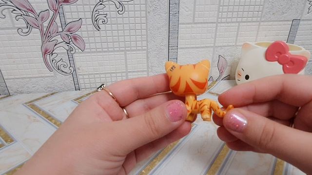 Питомец LPS рыжий котенок