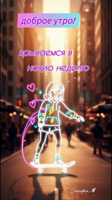 девушка катается на скейте 🎶🛹