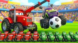 Украденный гигантский футбольный мяч! ⚽🏃♂️💨 Приключение на лавовой реке Биг Ред и его друзья